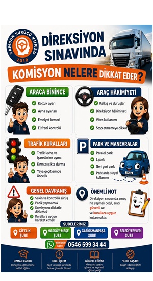 SAMSUN SÜRÜCÜ KURSU